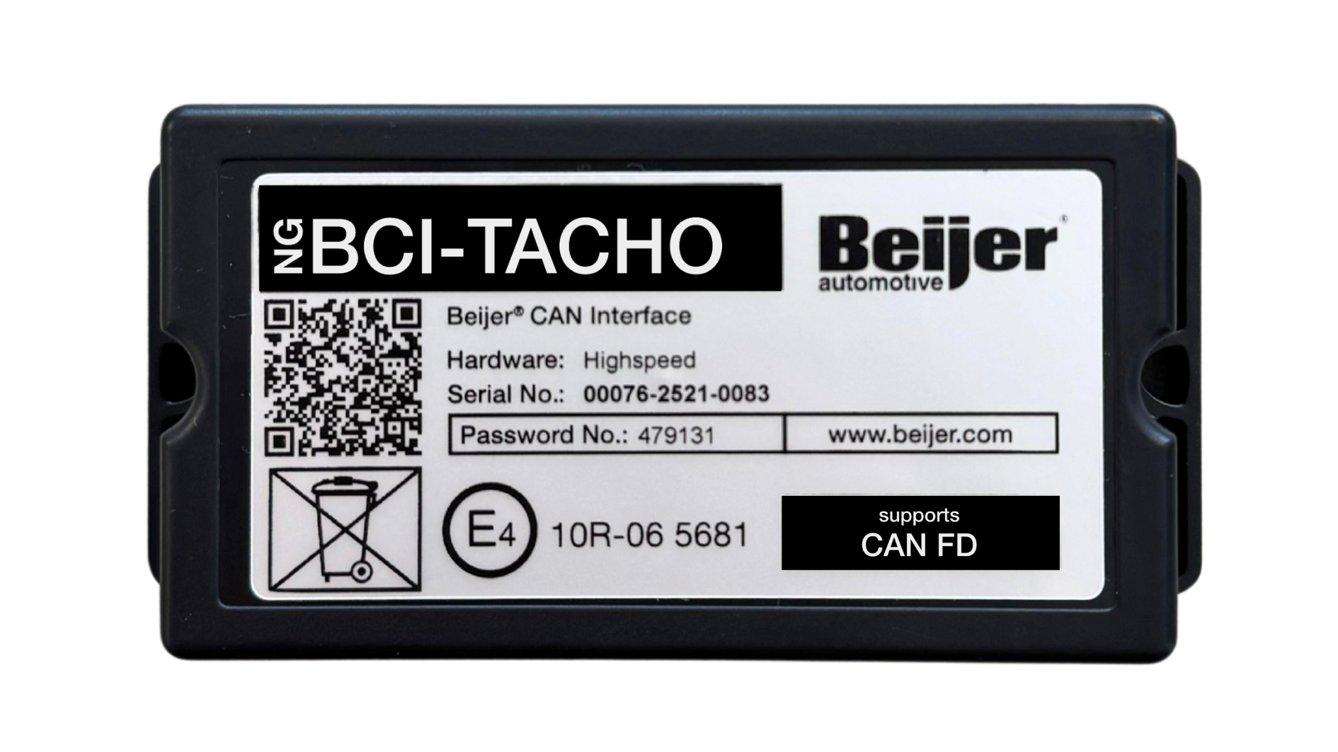 BCI-TACHO CAN interface